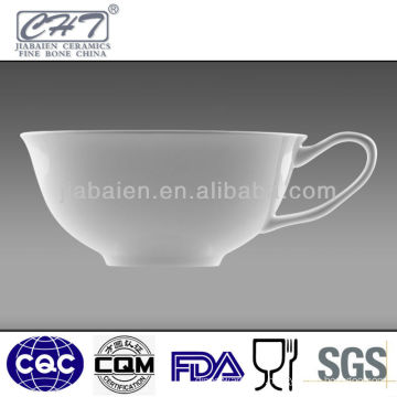 Elegant and hot sale white fine bone china porcelain tea cup wholesale